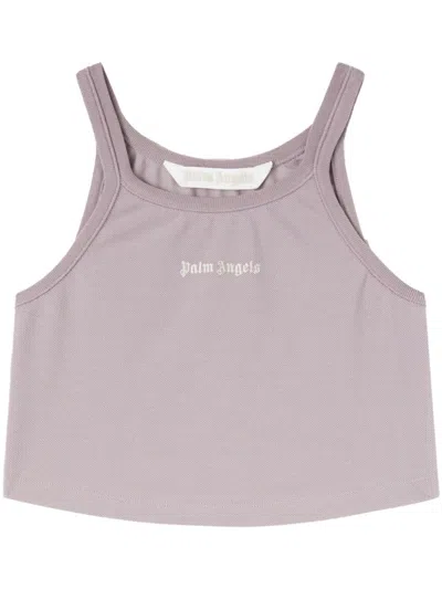 Palm Angels Logo Printed Short Vest