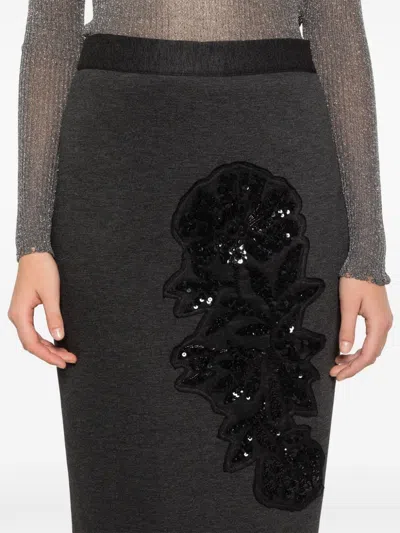P.a.r.o.s.h Sequin-embellished Midi Skirt