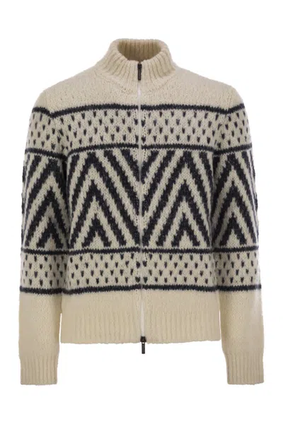 Peserico Men's Alpaca And Cotton Yarn Jersey