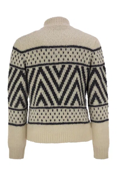 Peserico Men's Alpaca And Cotton Yarn Jersey