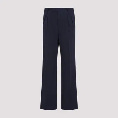 Prada Cotton Popeline Pants Button Detail