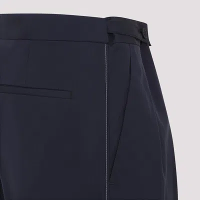 Prada Cotton Popeline Pants Button Detail