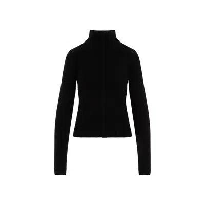Rick Owens Womens Black Headon Double Lupetto High Neck Cashmere-blend Jumper
