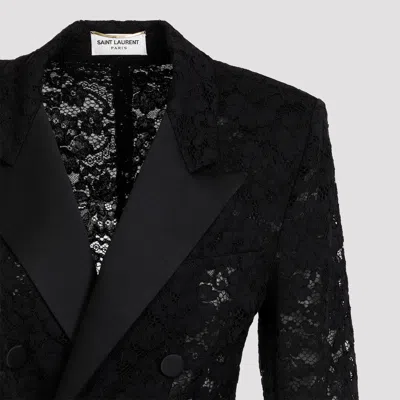 Saint Laurent Double-breasted Jacket In Wool