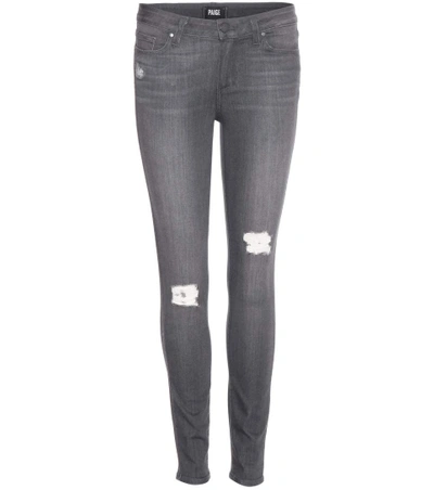 Paige Verdugo Ankle Skinny Jeans In Grey