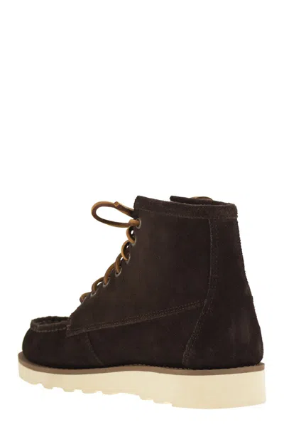 Sebago Lace Up Ankle Boots In Suede