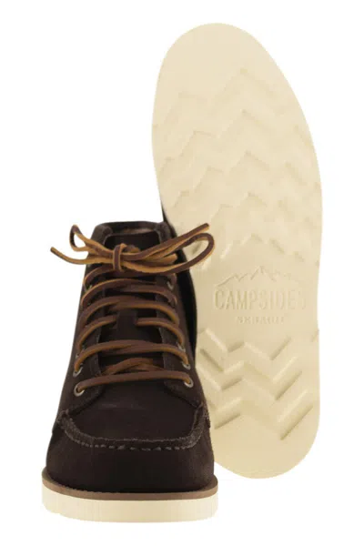 Sebago Lace Up Ankle Boots In Suede
