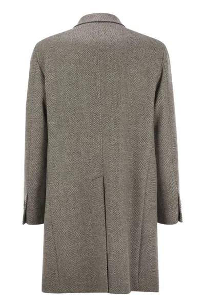 Tagliatore Men's Herringbone Coat