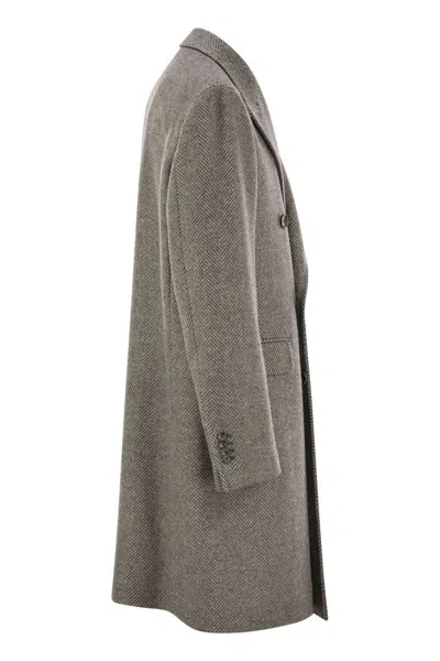 Tagliatore Men's Herringbone Coat