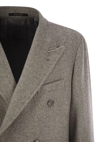 Tagliatore Men's Herringbone Coat