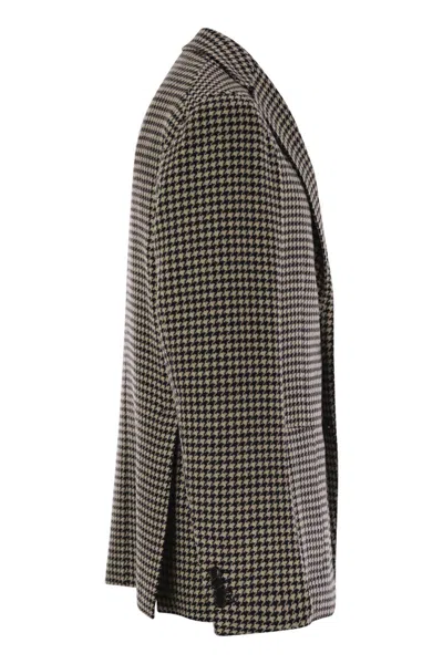Tagliatore Men's Houndstooth Virgin Wool Blend Jacket