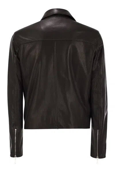 Tagliatore "franklin" Notched Lapels Leather Jacket