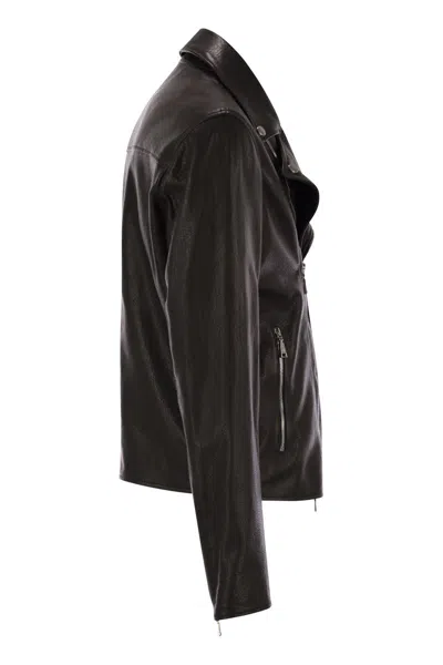 Tagliatore "franklin" Notched Lapels Leather Jacket