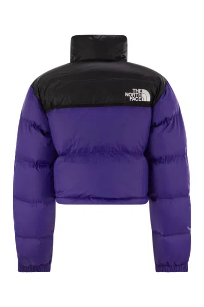 The North Face 1996 Retro Nuptse Short Down Jacket In Purple