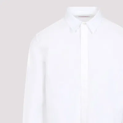 Valentino Poplin Cotton Shirt With Hidden Buttoning