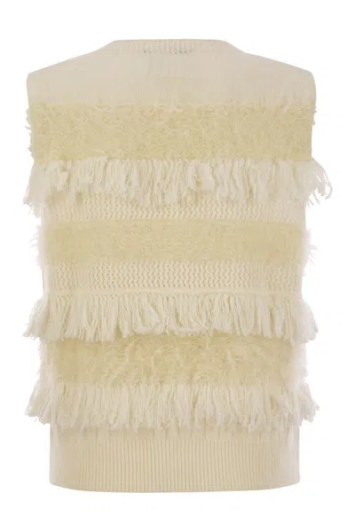 Vanisé Wool And Cashmere Blend Sleeveless Jumper