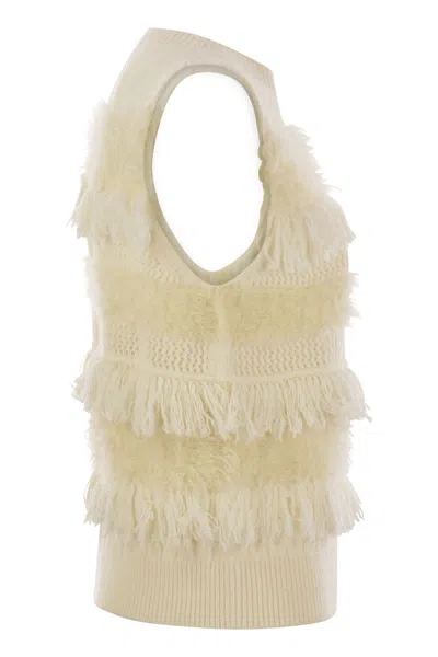 Vanisé Wool And Cashmere Blend Sleeveless Jumper
