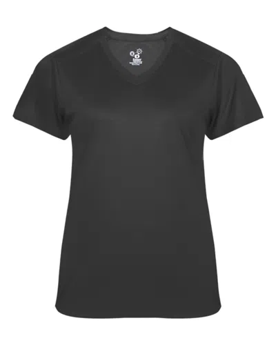 Badger Ultimate Softlock Women's V-neck T-shirt In Pink