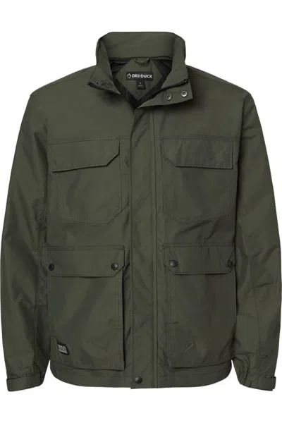Dri Duck Field Jacket In Green
