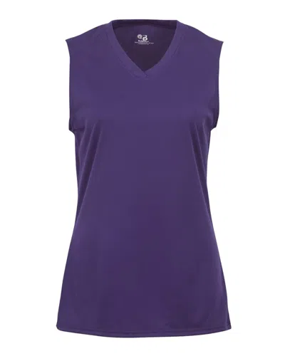 Badger Women's B-core Sleeveless T-shirt In Purple