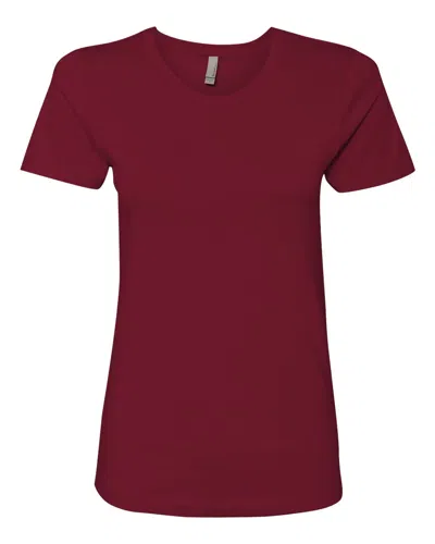 Next Level Women's Cotton T-shirt In Red