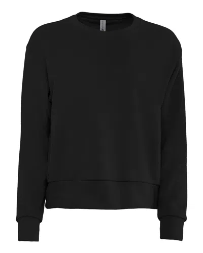 Next Level Women's Laguna Sueded Sweatshirt In Black
