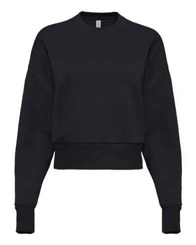 Next Level Women's Heavyweight Crewneck Sweatshirt In Black