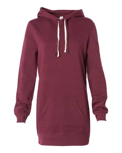 Independent Trading Co. Women's Special Blend Hooded Sweatshirt Dress In Multi