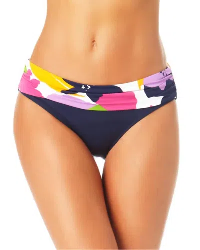 Anne Cole Bold Floral Foldover Bikini Swimsuit Bottoms In Lush Garden In Multi