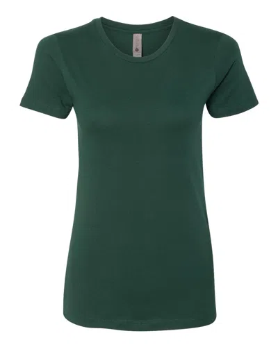 Next Level Women's Cotton T-shirt In Green