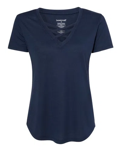 Boxercraft Women's Cage Front T-shirt In Blue