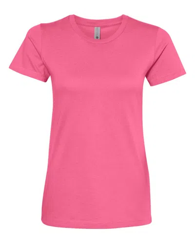 Next Level Women's Cotton T-shirt In Pink