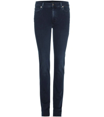 7 For All Mankind Rozie High-rise Slim Jeans In Blue