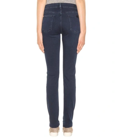Shop 7 For All Mankind Rozie High-rise Slim Jeans In Blue