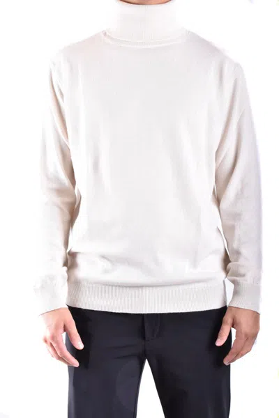 Dondup Turtleneck Knitwear Sweaters Ribbed Finish In White