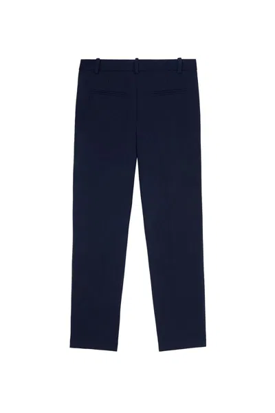 Pinko Pantalon Cigarette En Tissu Technique In Blue