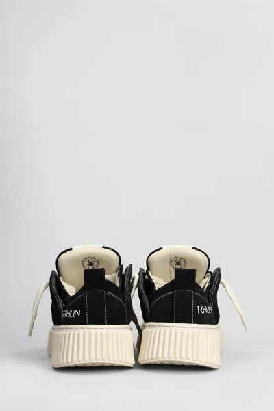 Rhun Lace-up Fastening Sneakers In Black