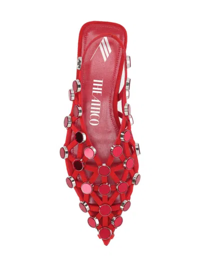 Attico Ballerina ''grid'' Red In Red