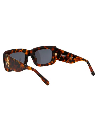 Attico Jorja Sunglasses In T-shell/yellowgold/blue