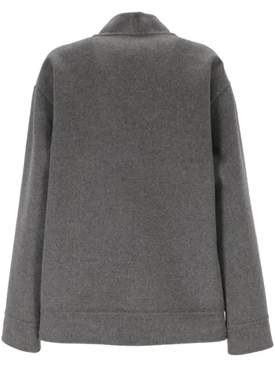 Shop Valentino Garavani Sweaters In Grigio Scuro Melange