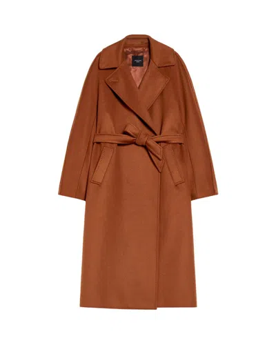 Shop Weekend Max Mara Coat In Brown