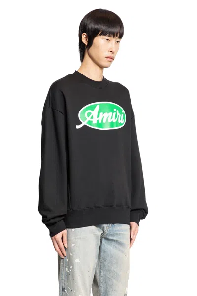 Amiri Oval Oversized Sweatshirt In Black