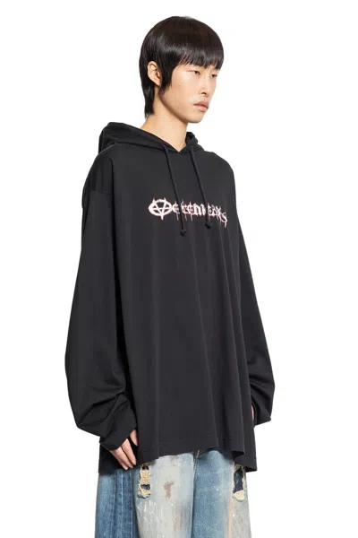 Vetements Felpa Con Cappuccio Reaper Jersey In Black