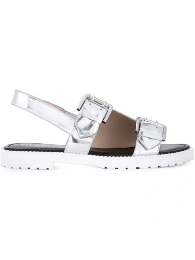 Opening Ceremony 'mirror' Monk Strap Sandals In Metallic