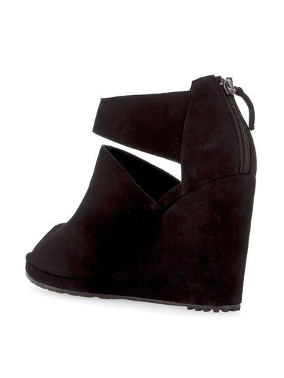 Studio Chofakian Wedge Sandals - Black In Black