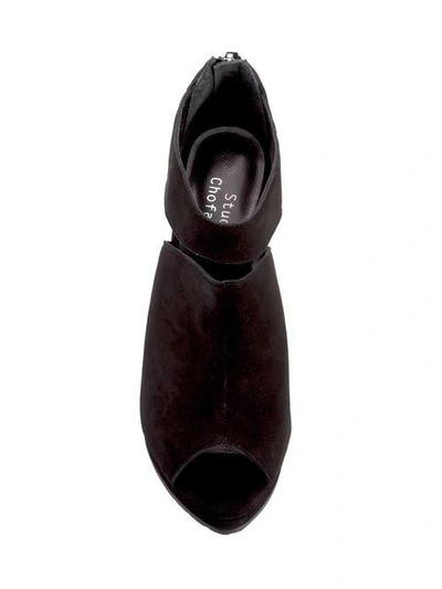 Shop Studio Chofakian Wedge Sandals - Black