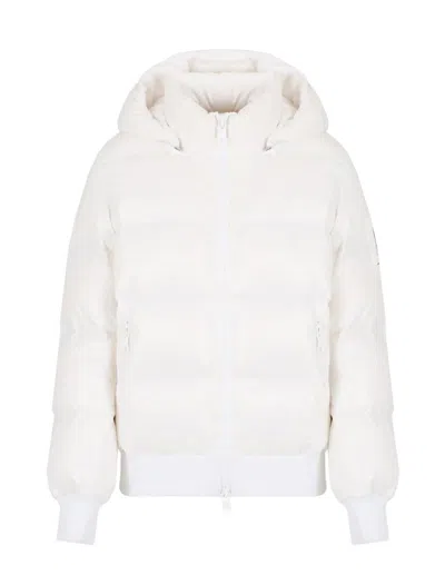 Armani Exchange Quilted Jacket In White