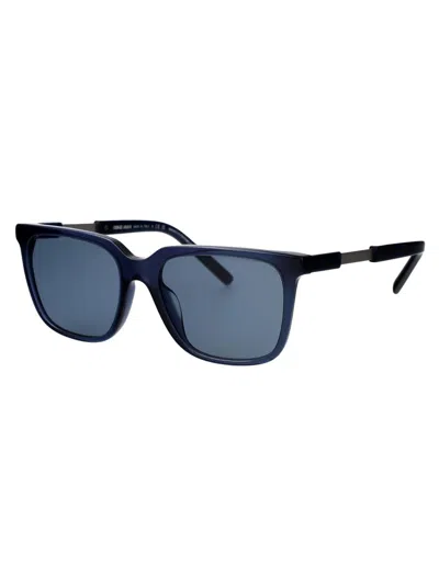 Giorgio Armani Sunglasses In 604719 Trasparent Blue