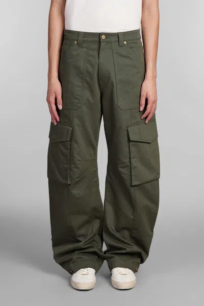 Golden Goose Twill Cargo Pants In Italian In Brown
