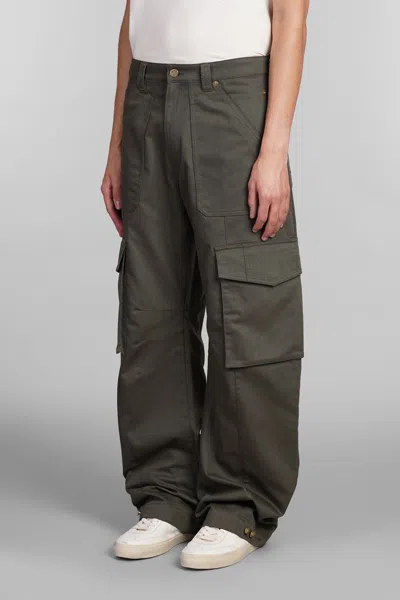 Golden Goose Twill Cargo Pants In Italian In Brown